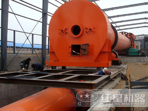 陶粒砂回转窑安装图片 陶粒砂回转窑安装图片