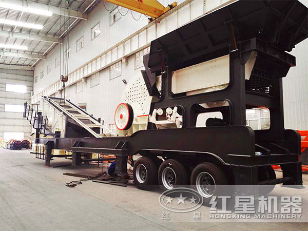 环保型沙石移动式破碎站 环保型沙石移动式破碎站