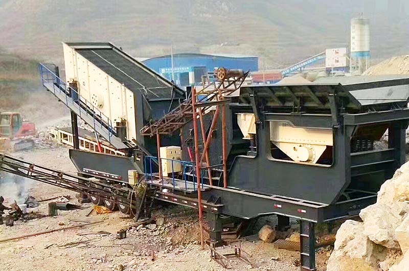 移动碎石机山东客户作业现场 移动碎石机山东客户作业现场